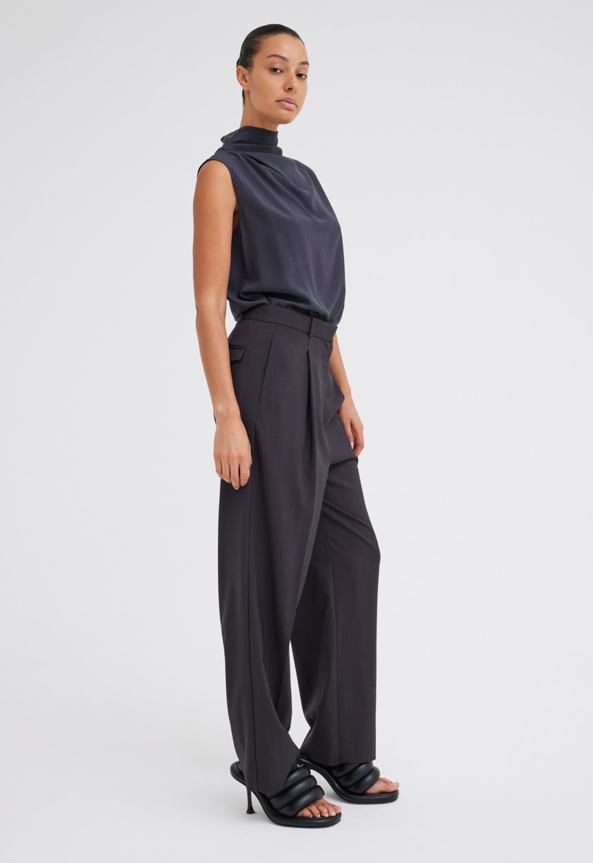 Jac + Jack Nisha Wool Pant - Steelo Grey